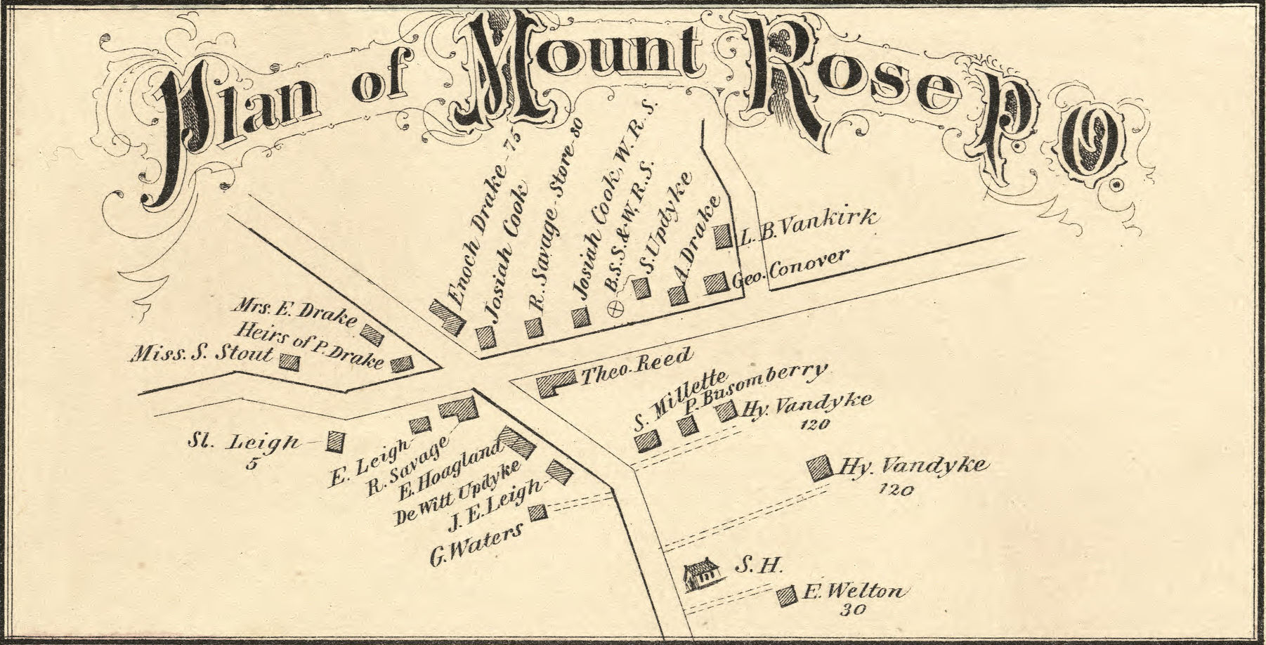 Historic Town Maps Mount Rose Hopewell Valley History Project
